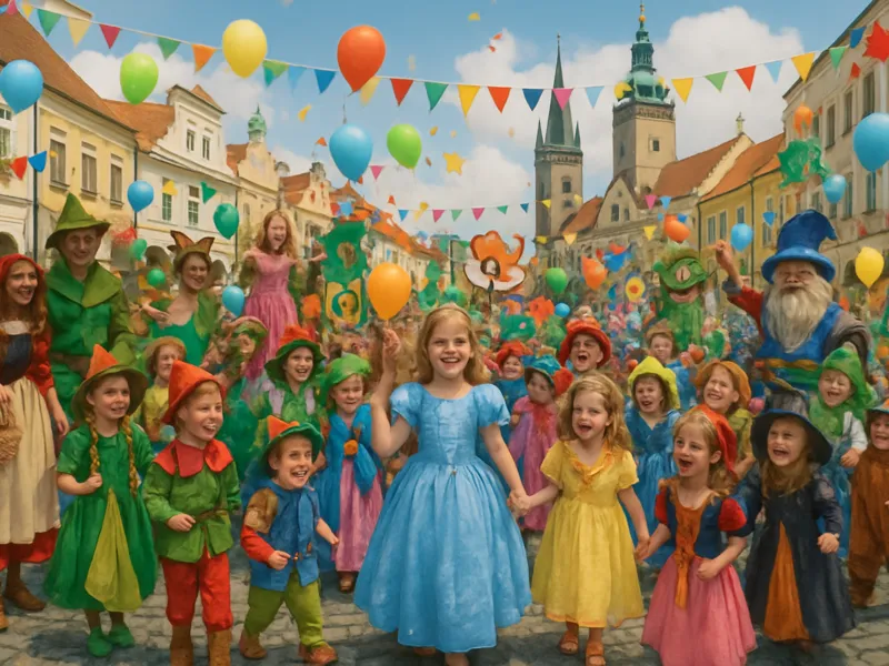 Festival Jičín Město pohádky s pohádkovými postavami